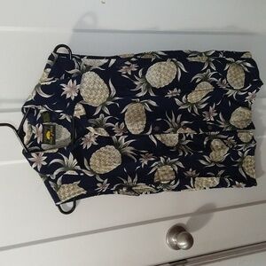 Tropical Button Up Tank Top